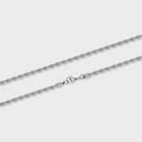 Women's Rope Chain (Silver) - 4mm