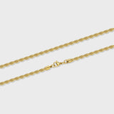 Women's Rope Chain (Gold) - 4mm