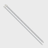 Tennis 5mm + Tennis 3mm Bracelet Stack (Silver)