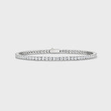 Women's Tennis Chain + Bracelet (Silver) - 3mm