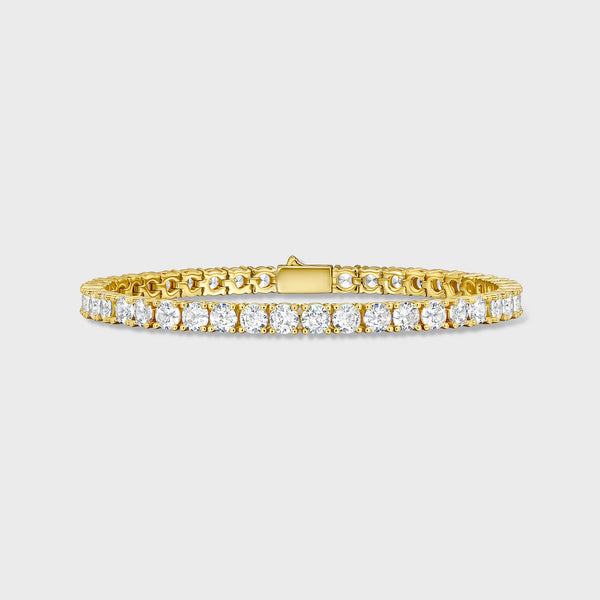 Women's Tennis Bracelet (Gold) - 5mm