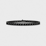 Tennis Chain + Bracelet (Black) - 4mm