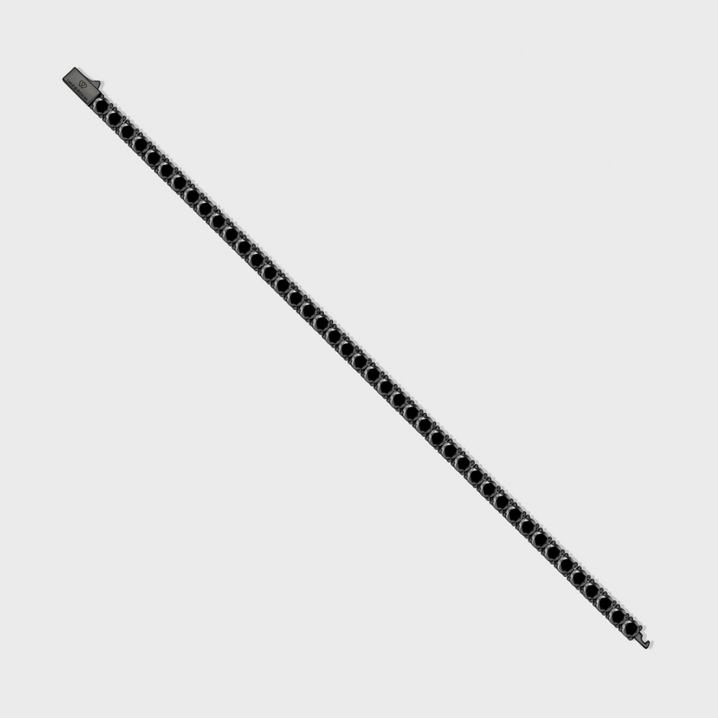 Tennis Bracelet (Black) - 4mm