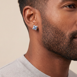 Blue Clover Icon Earrings