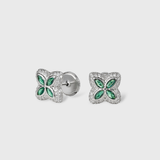 Green Clover Icon Pendant + Bracelet + Earrings