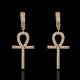 Ankh Earrings (Gold)