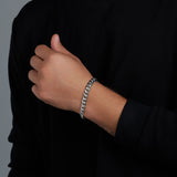 Cuban Link Chain + Bracelet (Silver) - 8mm