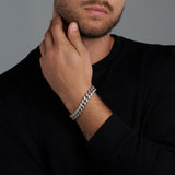 Iced Cuban Bracelet (Silver) - 12mm