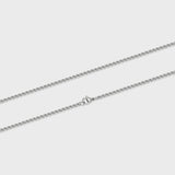 Round Box Chain (Silver) - 3mm