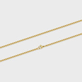 Round Box Chain (Gold) - 3mm