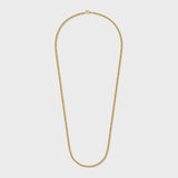 Round Box Chain (Gold) - 3mm