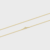 Women's Flat Snake Chain (Gold) - 2mm