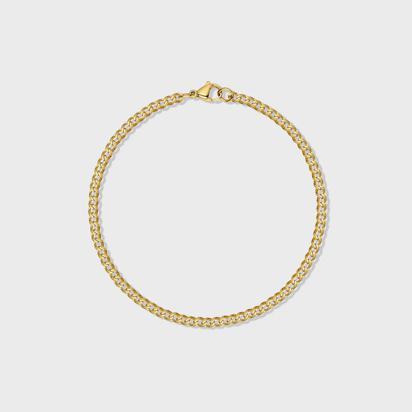 Women's Micro Cuban Bracelet (Gold)