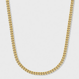 Women's Franco Chain + Bracelet (Gold) - 3mm