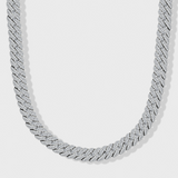 Iced Cuban Chain + Bracelet (Silver) - 10mm