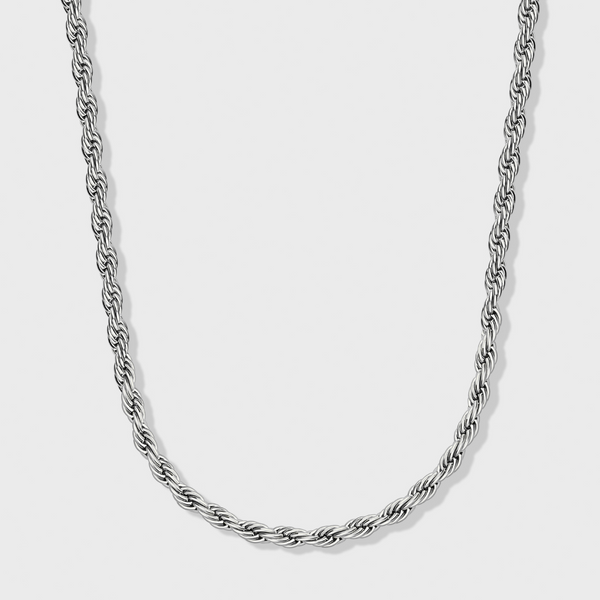Women's Rope Chain (Silver) - 4mm