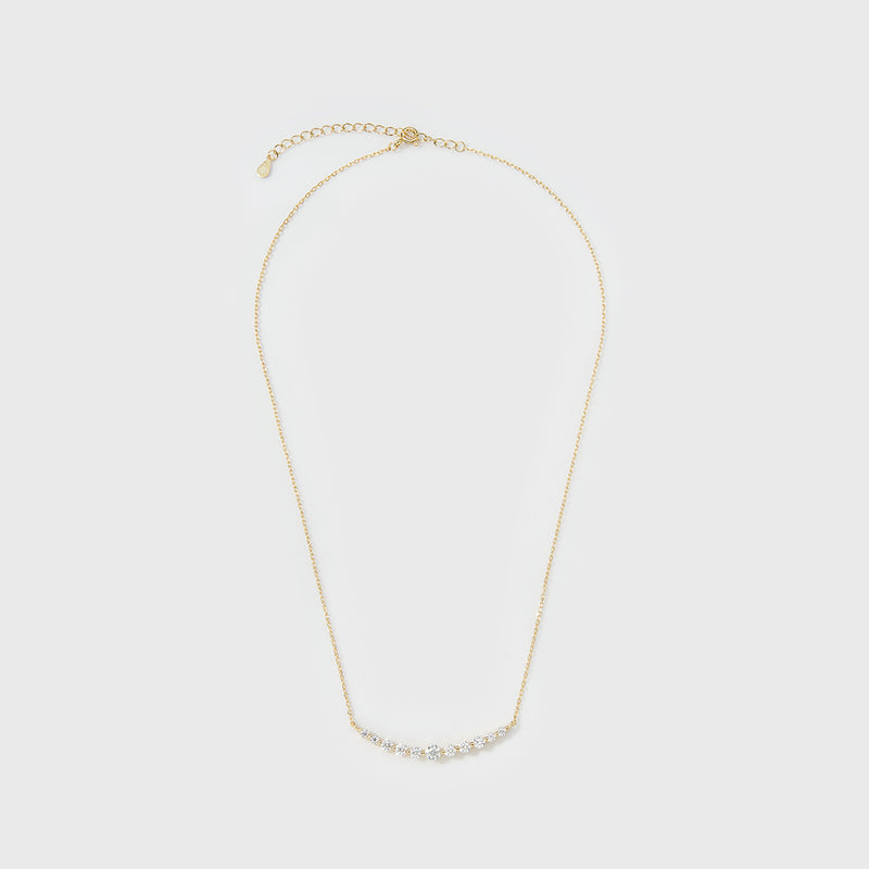 Moissanite Aurora Necklace (Gold)