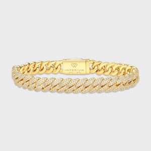 Iced Cuban Bracelet (Gold) - 10mm