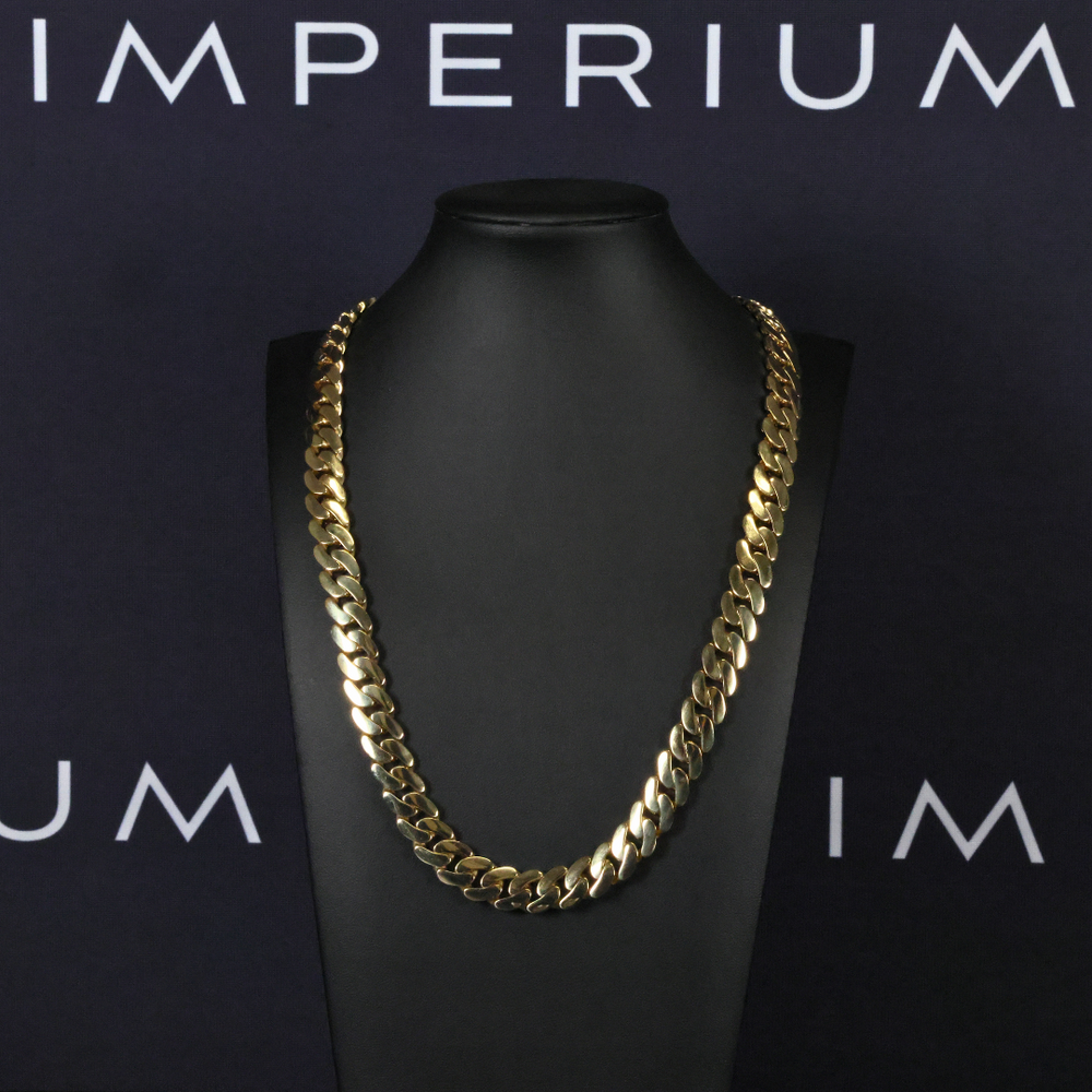 Solid Gold Miami Cuban Link Chain - 12mm – Imperium