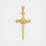 Nail Cross Pendant (Gold)