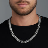 Cuban Link Chain (Silver) - 12mm