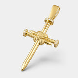 Nail Cross Pendant (Gold)