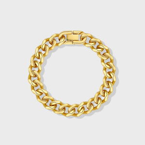 Cuban Link Bracelet (Gold) - 12mm