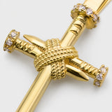Nail Cross Pendant (Gold)