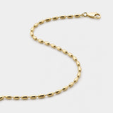 Oval Bead Bracelet (Gold) - 2.5mm