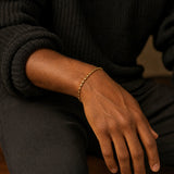 Oval Bead Bracelet (Gold) - 2.5mm