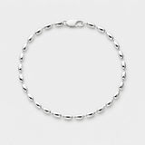 Women's Oval Bead Bracelet (Gold) - 2.5mm