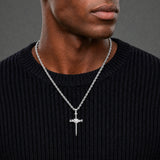 Nail Cross Pendant (Silver)
