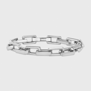 Boxed Anchor Bracelet (Silver) - 10mm