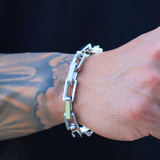 Boxed Anchor Bracelet (Silver) - 10mm