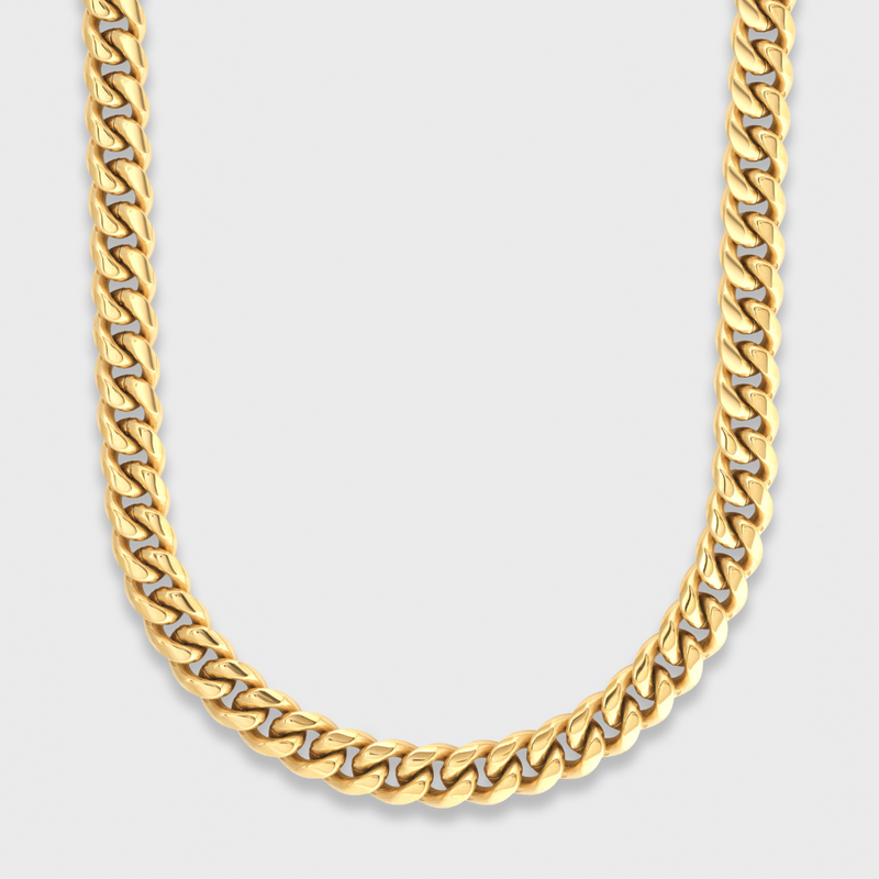 Women's Cuban Chain (Gold) - 8mm