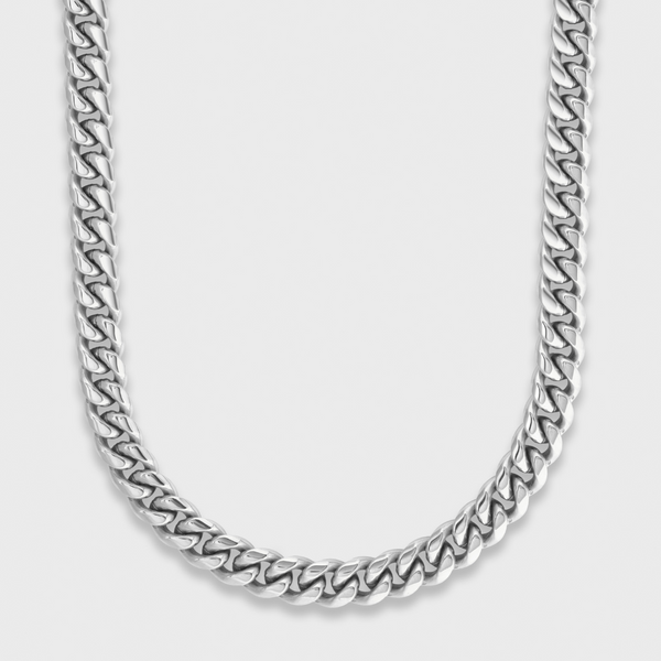 Women's Cuban Chain (Silver) - 8mm