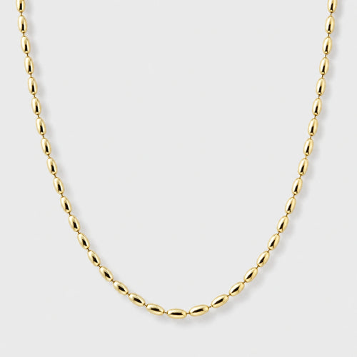Oval Bead Chain (Gold) - 2.5mm