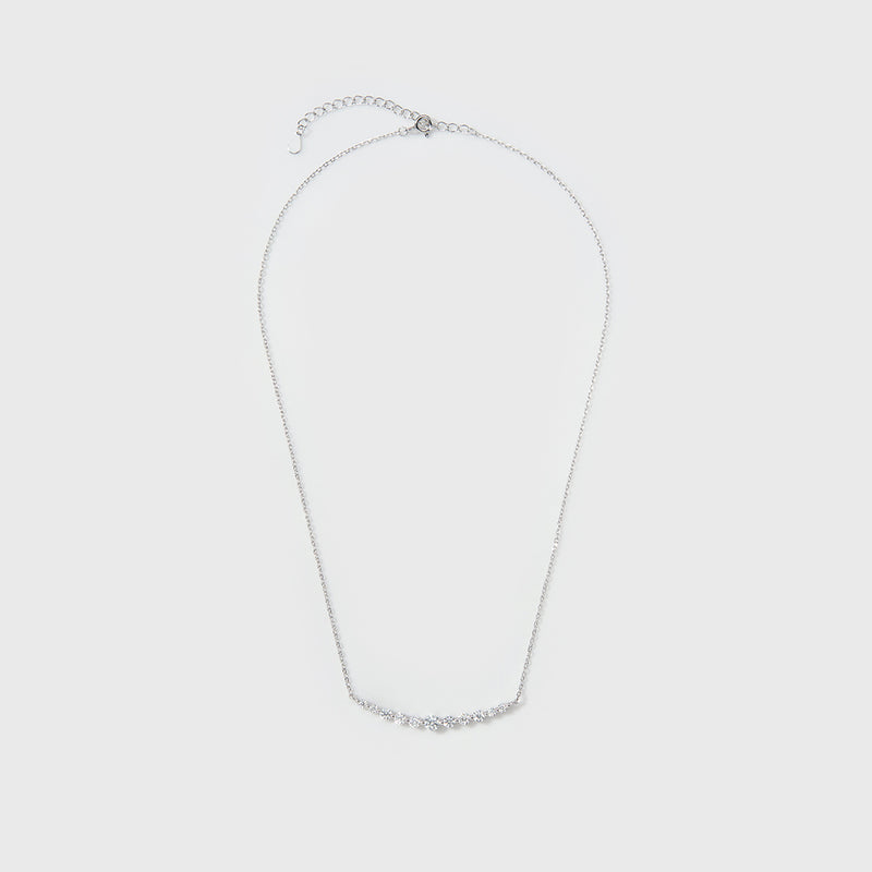 Moissanite Aurora Necklace (Silver)