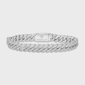 Iced Cuban Bracelet (Silver) - 10mm