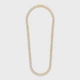 Clustered Tennis Chain (Gold) - 8mm