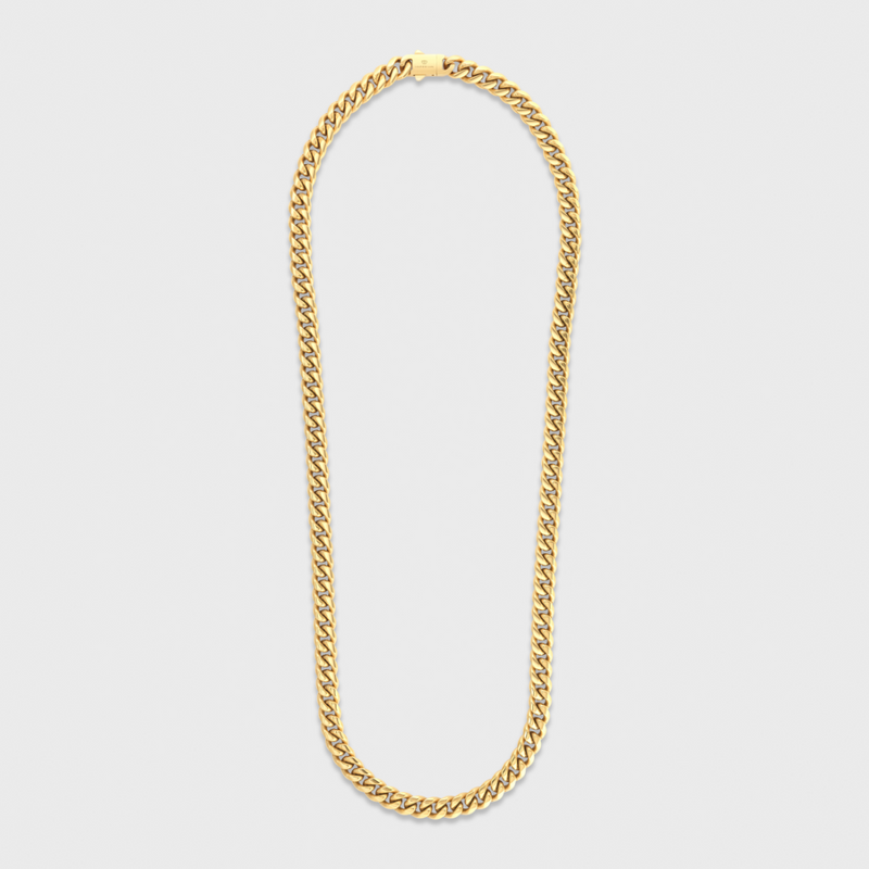 Women's Cuban Chain (Gold) - 8mm