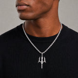 Trident Pendant (Silver)