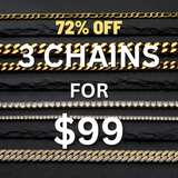 3 Chains for $99 - 72%OFF (Gold)