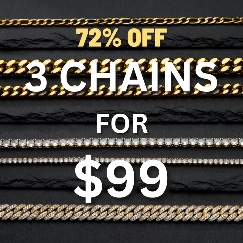 3 Chains for $99 - 72%OFF (Gold)