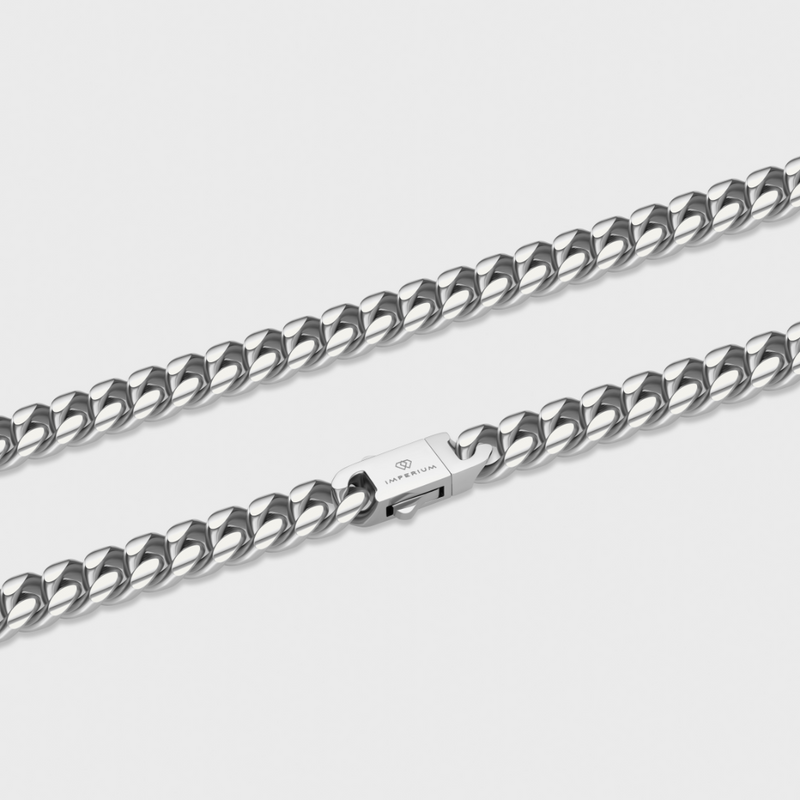 Women's Cuban Chain (Silver) - 8mm