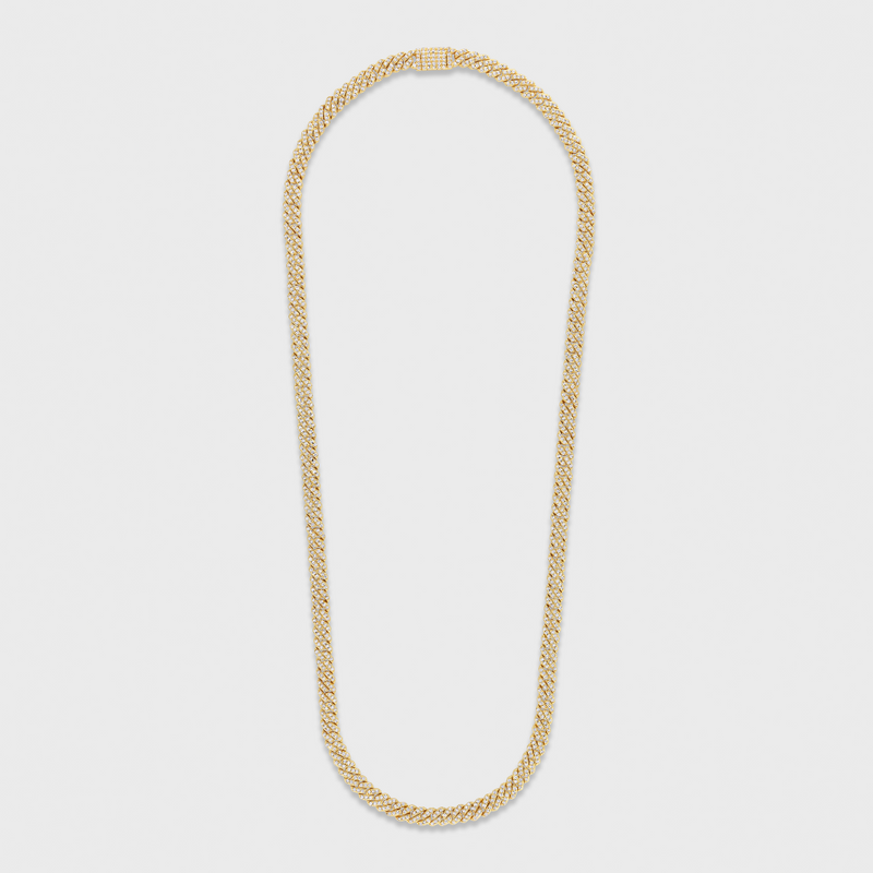 Micro Chain Iced Micro Prong Cuban Chain (Gold) - 6mm – Imperium