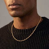 Oval Bead Chain (Gold) - 2.5mm