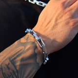 Boxed Anchor Bracelet (Silver) - 10mm