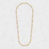 Iced Barbed Wire Chain (Gold) - 6mm