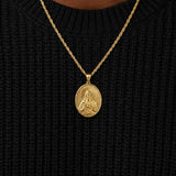 Jesus Sacred Heart Pendant (Gold)